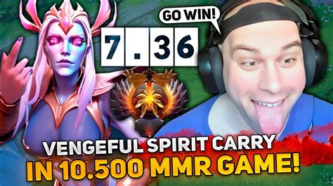 Mason On Vengeful Spirit Carry In 10500 Mmr New Patch 736 Youtube