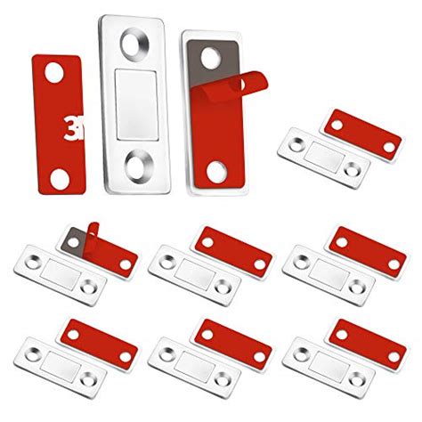 Teloky Cabinet Door Magnets 8 Pack Ultra Thin Magnetic Door Catch With