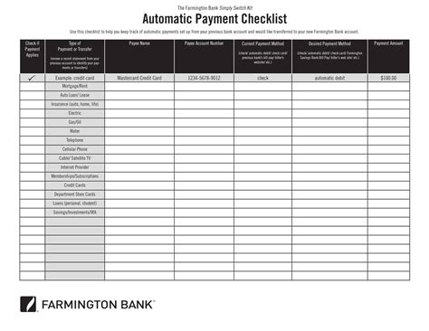 Free Printable Bill Pay Checklist Template & Monthly [Word, Excel]