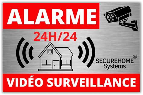 SecureHome Systems Lot De 8 Autocollants Effet Alu Dissuasifs Vol