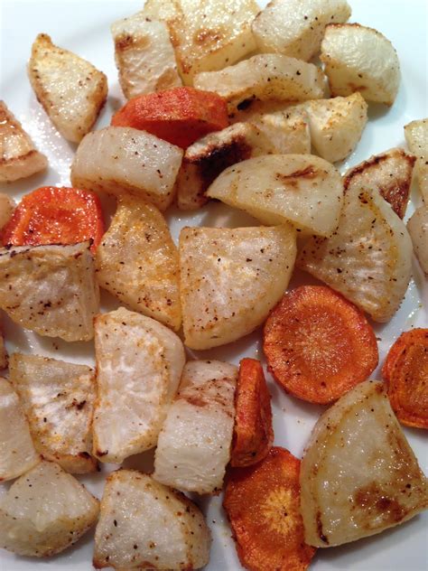 5 Element Food Roasted Daikon Radish And Carrots