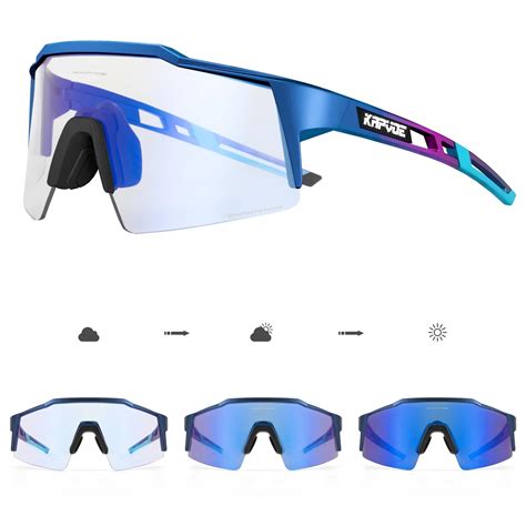 KAPVOE Lunettes De Soleil De Cyclisme Photochromiques Pour Hommes Et