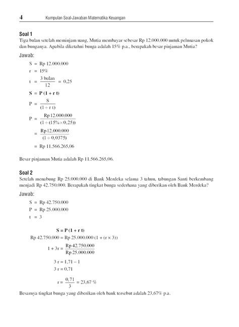 Contoh Soal Matematika Dan Jawabannya 57 Koleksi Gambar