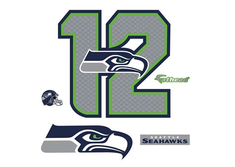 Seattle Seahawks 12 Logo Wall Decal | Shop Fathead® for Seattle ...