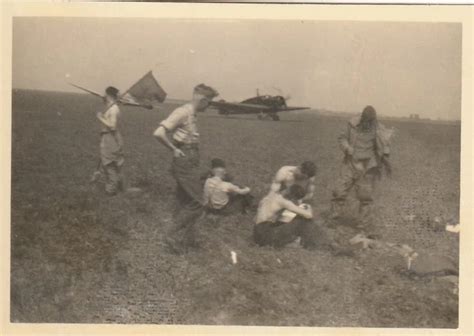 FOTO ME PILOT Mit Knochensack Nude Deutsche Luftwaffe Flieger Signalflagge 2 WK EUR 25 00