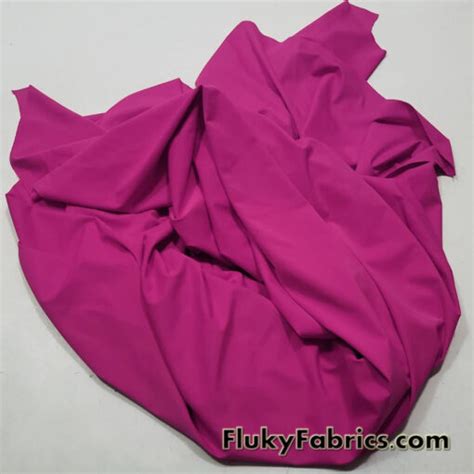 Dark Hot Pink Solid Nylon Spandex Tricot Swimwear Fabric Fluky Fabrics Online Shop
