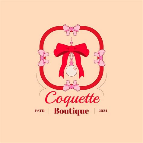 Premium Vector Hand Drawn Coquette Logo Template