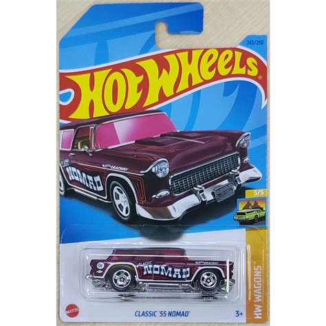 Hot Wheels Classic 55 Nomad 1955 Chevrolet Chevy Wagons Rod Squad Flames Shopee Malaysia