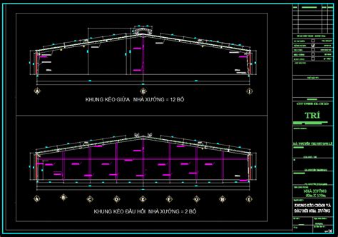 NhÀ XƯỞng 60m X 150m BẢn VẼ Acad VÀ Pdf TẢi MiỄn PhÍ Cơ Khí Xây Dựng