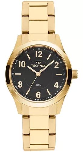 Reloj Technos Elegance Mft P Para Mujer Color De Correa Dorado Y