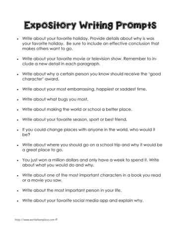 Expository Writing Practice