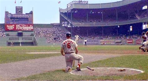 Stan Musial On Deck At Polo Grounds During Cardinals Mets Game