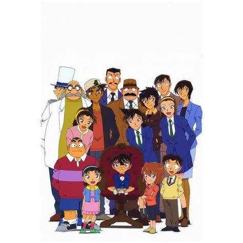 Detective Conan Characters Anime Poster | Detective conan, Detective ...