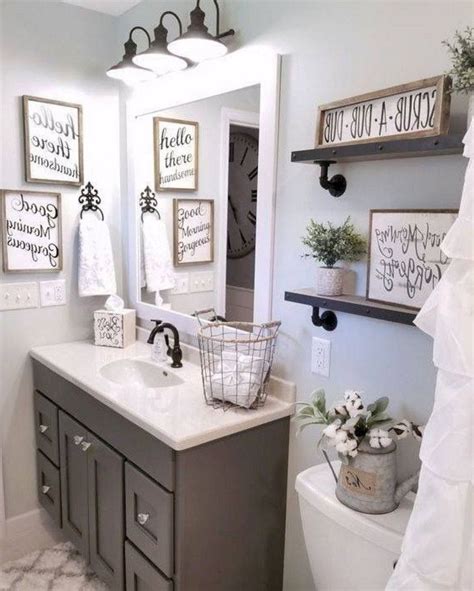 Amazing Farmhouse Bathroom Decor Ideas Bathroom Ideas Bathroom