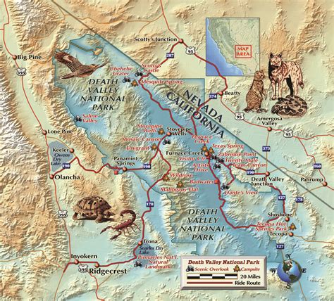 Printable Death Valley Map