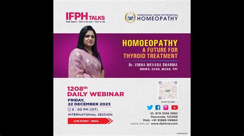 International Forum For Promoting Homoeopathy Ifph Dr Vibha