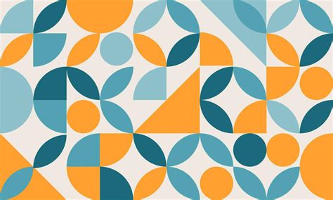 Geometric Shapes Background. Minimalist Colorful Geometric Shapes ...