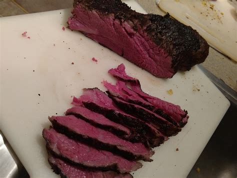 2nd Time Trying A Trader Joes Tri Tip Cooked 129 For 6 Hours Then