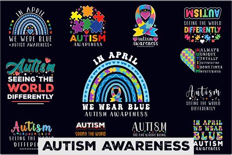 Autism Awareness T Shirt Svg Bundle Grafik Von Nobabsorkar1