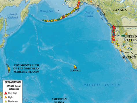 Volcanoes In USA Map | Printable Map Of USA