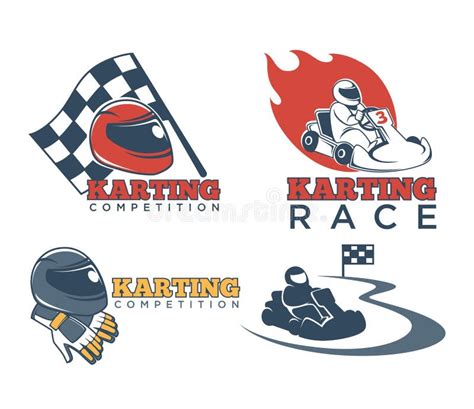 Go Kart Races Stock Vector Illustration Of Carting Motor 10016351