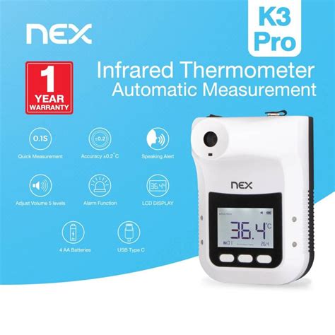 Medical Digital Infrared Thermometer K3 Pro Nex Inno Tech