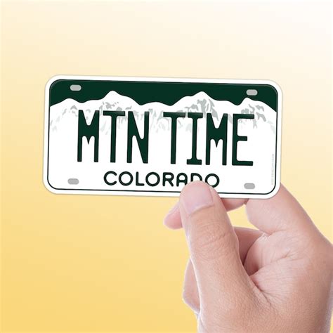 Custom Colorado License Plate Decal - Etsy