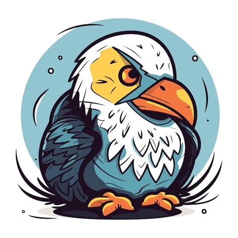 Mascote Da águia Ilustração Vetorial De Uma águia Careca Americana