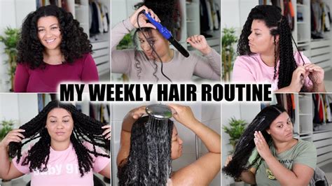 A Week In My Natural Hair Routine Grow And Retain Length Youtube