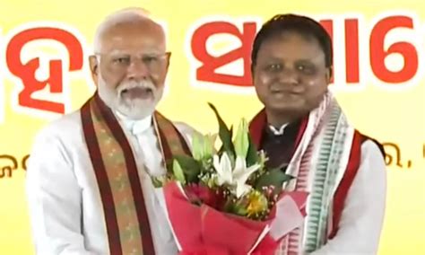 Bjp Tribal Leader Mohan Charan Majhi Sworn In As Odisha Cm