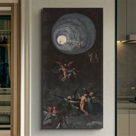 The accent in interior – canvas prints Hieronymus Bosch - Ascent of the ...