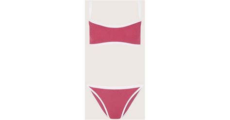 Hunza G Tyler Bikini In Red Lyst