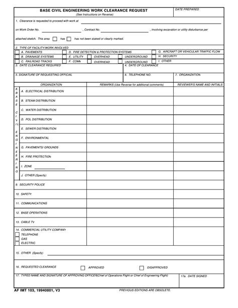 Af Form 103 ≡ Fill Out Printable PDF Forms Online