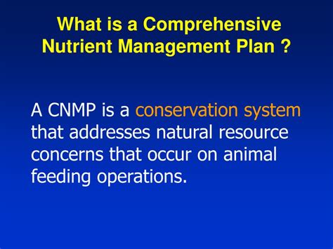 PPT Introduction To Comprehensive Nutrient Management Plans