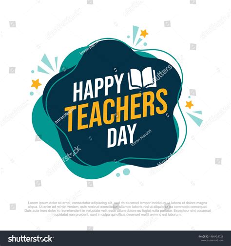 National Teacher Day Vector Happy Teacher Stock Vector Royalty Free