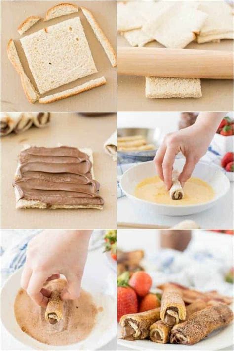 Nutella French Toast Roll-Ups - Princess Pinky Girl