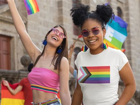 Progress Pride Flag T Shirt LGBTQ BIPOC Rainbow Gay Pride Etsy