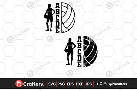 Half Volleyball, Volleyball Girl Player Graphic by HiCrafters ...