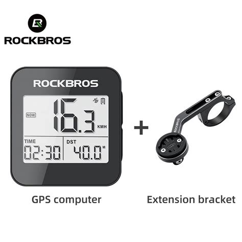 ROCKBROS GPS Bike Computer with Mount, Accurate Bike Speedometer