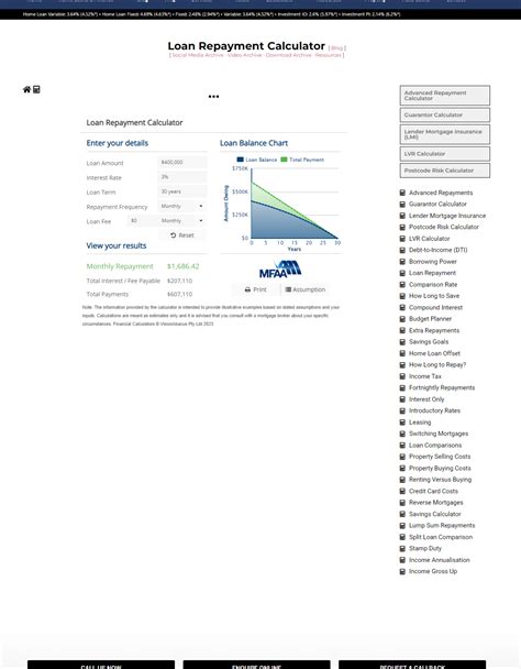 Easily Embed MFAA and FBAA Calculator on Your Website, or Link to