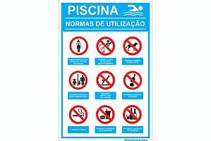 Placa para Piscina Oferta Placa Piscina Afonso Sinalizações