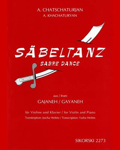 Sabre Dance From The Ballet Gayaneh Sheet Music By Aram