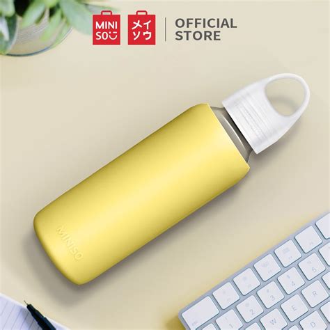 Jual Miniso Official Simple Glass Bottle Botol Travel Botol Minum