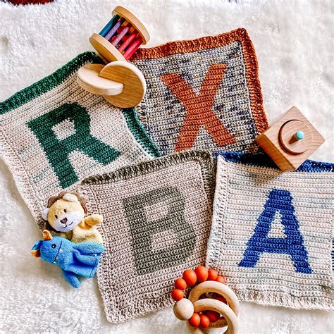 CROCHET ALPHABET PATTERNS // Alphabet Blanket Individual - Etsy