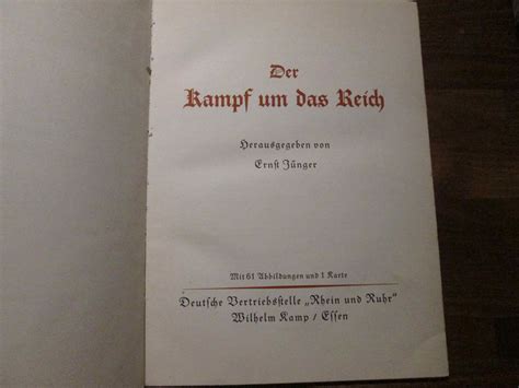 Der Kampf Um Das Reich Hrsg Von Ernst J Nger By J Nger Ernst