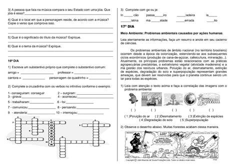 Apostila Atividades Remotas Ano Atividades Para Colorir