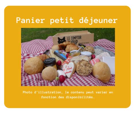 Panier petit déjeuner 2 pers Fête des Mères Le Comptoir du Loup