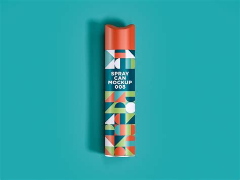 杀虫喷雾罐包装设计样机v8 Spray Can Mockup 008 设计小咖