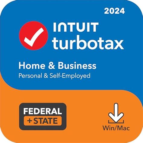 TurboTax Home Business 2024 Tax Software Federal State Tax Return