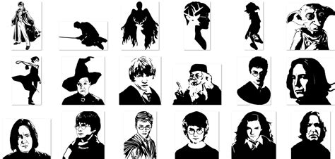 Harry Potter Svg Bundle Vector Images Harry Potter Dxf Etsy